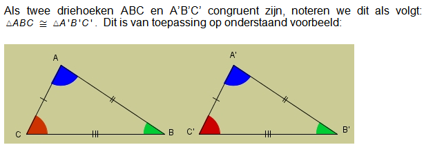 congruente driehoeken