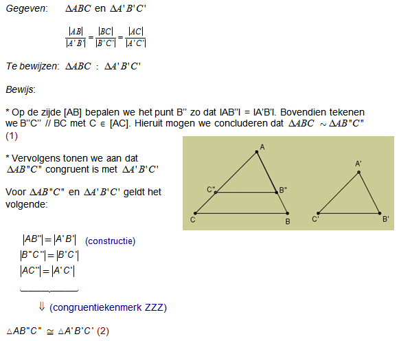 gelijkvormigheidskenmerk ZZZ