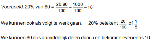 Rekenen met procenten