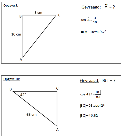 rechthoekige driehoek