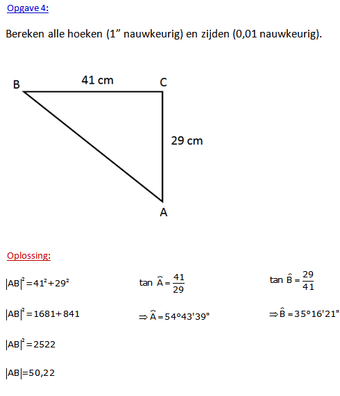 rechthoekige driehoeken