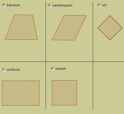 soorten vierhoeken