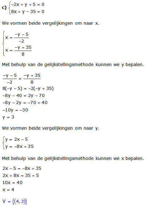 gelijkstellingsmethode